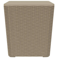 Tavolo da Giardino con Coperchio Polipropilene Marrone Chiarocod mxl 81945