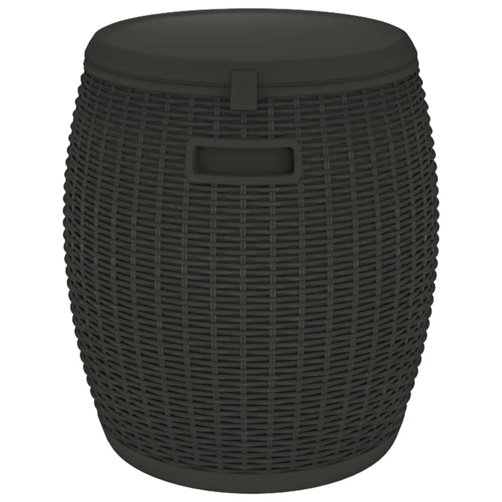 Contenitore per mobili da giardino 4 in 1 in polipropilene nero 02_0013036