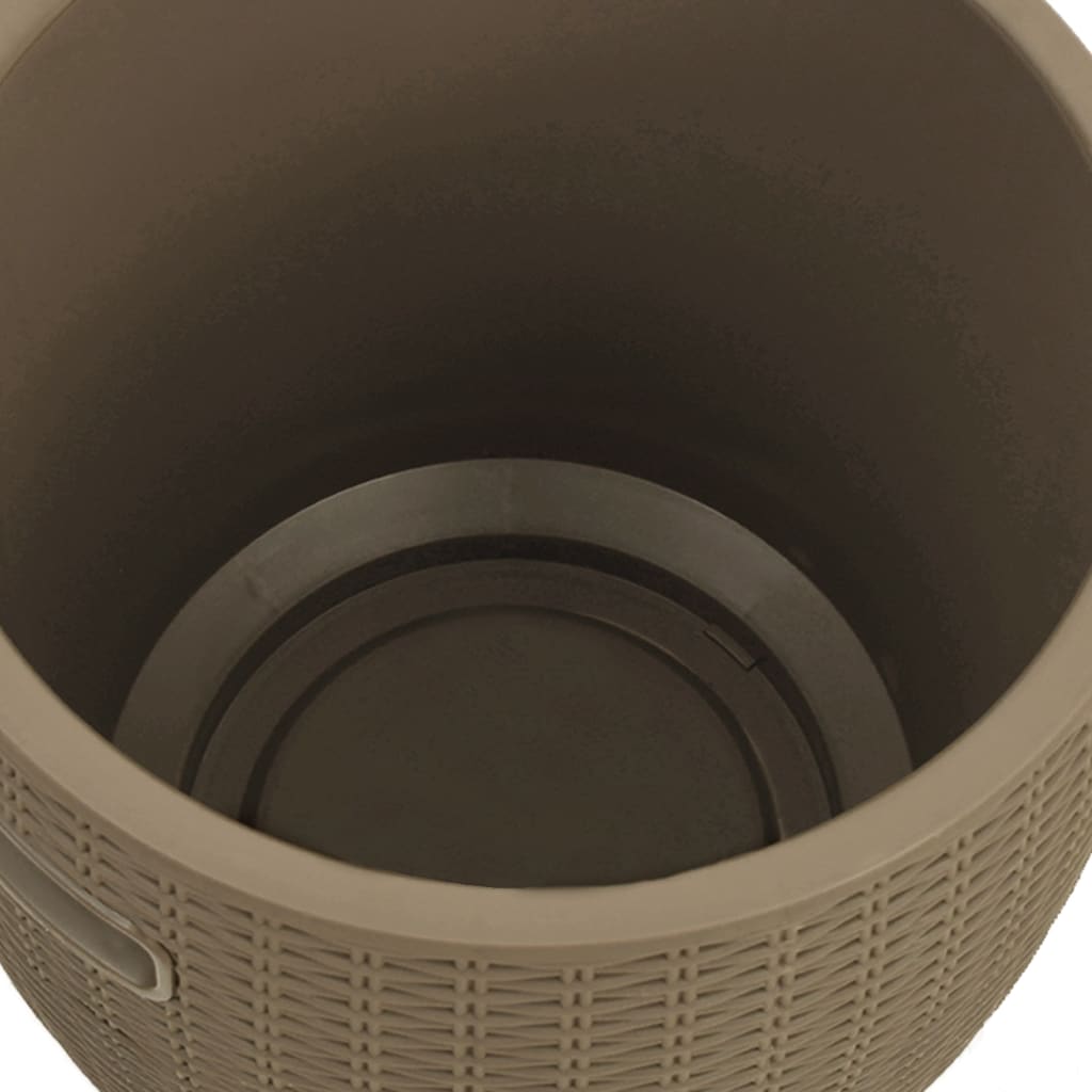 Contenitore da Giardino 4 in 1 Polipropilene Marrone Chiaro 364156