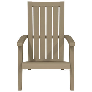 Sedie Adirondack da Giardino 2 pz Polipropilene Marrone Chiaro 364168