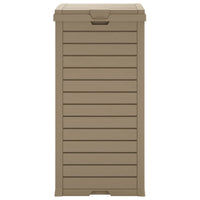 Cestino per Rifiuti da Esterno Marrone 41x41x86cm Polipropilene