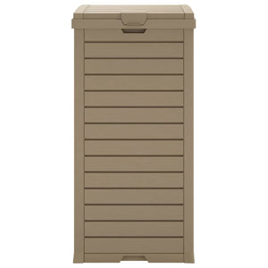 Cestino per Rifiuti da Esterno Marrone 41x41x86cm Polipropilene 364172