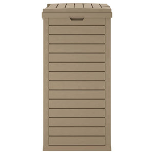 Cestino per Rifiuti da Esterno Marrone 41x41x86cm Polipropilene 364172