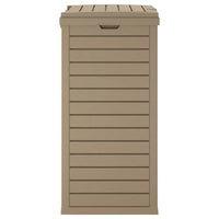 Cestino per Rifiuti da Esterno Marrone 41x41x86cm Polipropilene