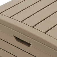 Cestino per Rifiuti da Esterno Marrone 41x41x86cm Polipropilene