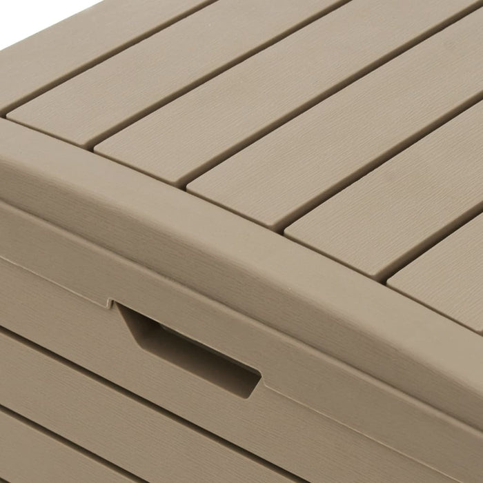 Pattumiera da esterno marrone chiaro 41x41x86 cm polipropilene 02_0006115