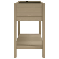 Vassoio per fioriera aiuola rialzata piante fiori terrazza giardino giardino trasparente 110 x 45 x 79 cm polipropilene marrone 02_0039784