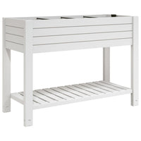 Vassoio per fioriera aiuola rialzata piante fiori terrazza giardino giardino 110 x 45 x 79 cm polipropilene bianco 02_0039318