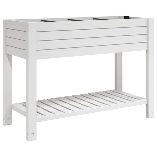 Vassoio per fioriera aiuola rialzata piante fiori terrazza giardino giardino 110 x 45 x 79 cm polipropilene bianco 02_0039318