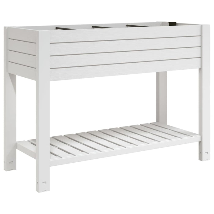 Vassoio per fioriera aiuola rialzata piante fiori terrazza giardino giardino 110 x 45 x 79 cm polipropilene bianco 02_0039318