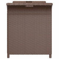 Panca da Giardino con Cuscino Marrone 116x46x57cm in Polyrattan 363419