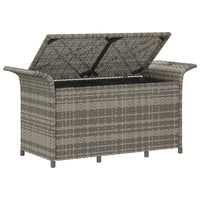 Panca da Giardino con Cuscino Grigio 116x46x57 cm in Polyrattan 363421