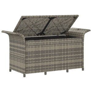 Panca da Giardino con Cuscino Grigio 116x46x57 cm in Polyrattan 363421