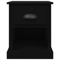 Comodini 2 pz Neri 39x39x47,5 cm in Legno Multistrato 816131