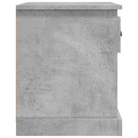 Comodino Grigio Cemento 39x39x47,5 cm in Legno Multistrato 816136