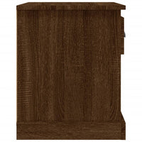 Comodini 2 pz Rovere Marrone 39x39x47,5 cm in Legno Multistrato 816143