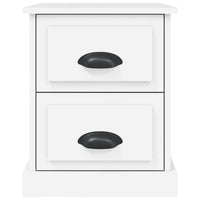 Comodino-Tavolino da notte Bianco 39x39x47,5 cm in Legno Multistrato