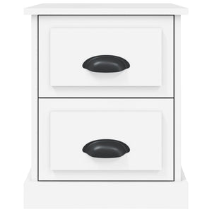 Comodino-Tavolino da notte Bianco 39x39x47,5 cm in Legno Multistrato