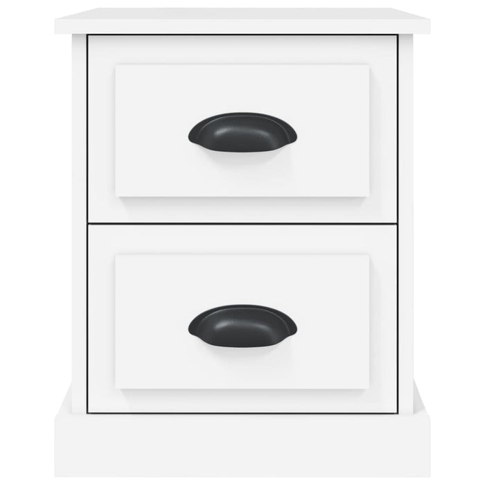 Comodini 2 pz Bianchi 39x39x47,5 cm in Legno Multistrato 816145