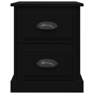 Comodino Nero 39x39x47,5 cm in Legno Multistrato 816146