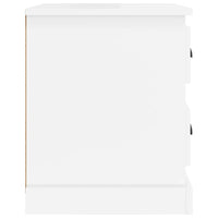 Comodini 2 pz Bianco Lucido 39x39x47,5 cm in Legno Multistrato 816149