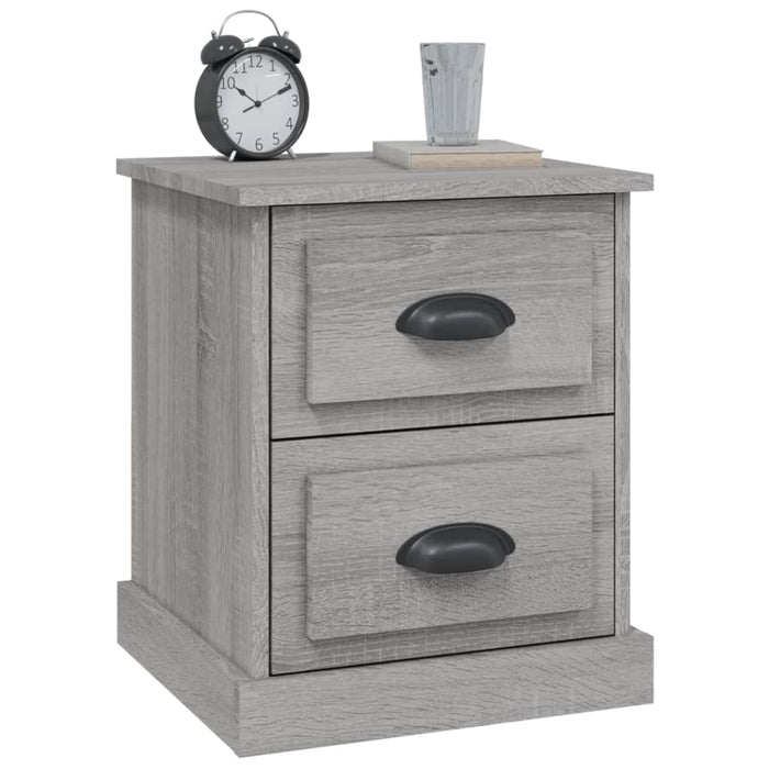 Comodini 2 pz Grigio Sonoma 39x39x47,5 cm in Legno Multistrato 816157