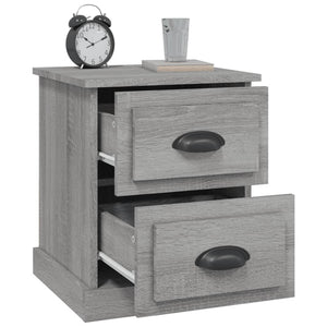 Comodini 2 pz Grigio Sonoma 39x39x47,5 cm in Legno Multistrato 816157