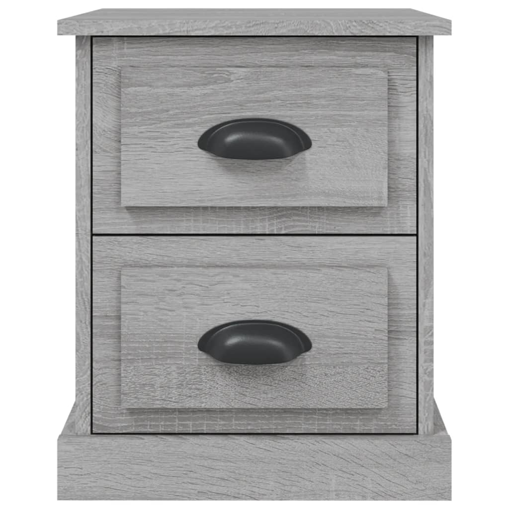 Comodini 2 pz Grigio Sonoma 39x39x47,5 cm in Legno Multistrato 816157