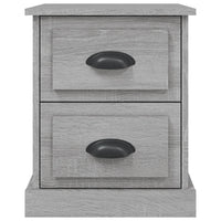 Comodini 2 pz Grigio Sonoma 39x39x47,5 cm in Legno Multistrato 816157