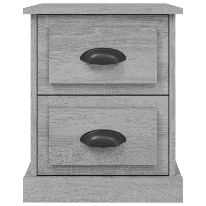 Comodini 2 pz Grigio Sonoma 39x39x47,5 cm in Legno Multistrato 816157