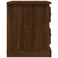 Comodino Rovere Marrone 39x39x47,5 cm in Legno Multistrato 816158