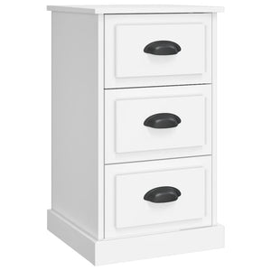 Comodino Bianco 39x39x67 cm in Legno Multistrato 816160
