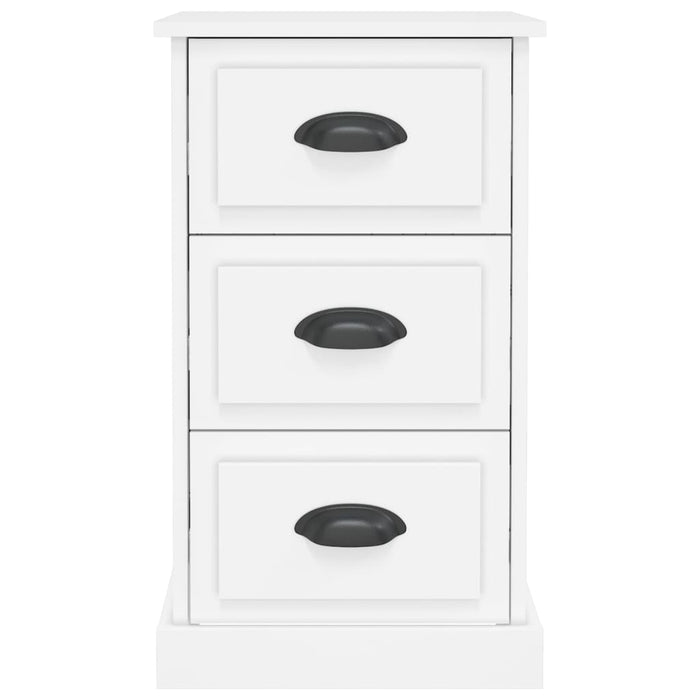 Comodino Bianco 39x39x67 cm in Legno Multistrato 816160