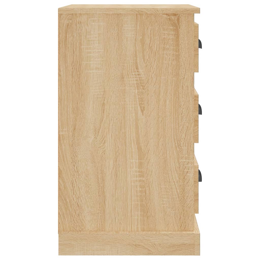 Comodino-Tavolino da notte Rovere Sonoma 39x39x67 cm in Legno Multistrato