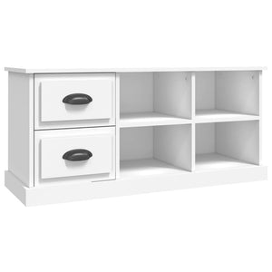 Mobile Porta TV Bianco 102x35,5x47,5 cm in Legno Multistrato 816176