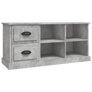 Mobile TV-Credenza TV-Console TV Grigio Cemento 102x35,5x47,5 cm in Legno Multistrato