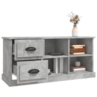 Mobile TV-Credenza TV-Console TV Grigio Cemento 102x35,5x47,5 cm in Legno Multistrato