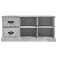 Mobile TV-Credenza TV-Console TV Grigio Cemento 102x35,5x47,5 cm in Legno Multistrato