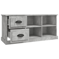 Mobile TV-Credenza TV-Console TV Grigio Cemento 102x35,5x47,5 cm in Legno Multistrato