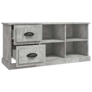 Mobile TV-Credenza TV-Console TV Grigio Cemento 102x35,5x47,5 cm in Legno Multistrato