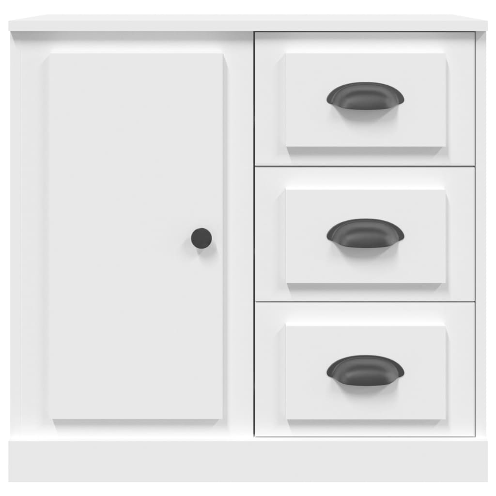 Credenza Bianca 70x35,5x67,5 cm in Legno Multistrato 816192