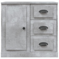 Credenza Grigio Cemento 70x35,5x67,5 cm in Legno Multistrato 816196