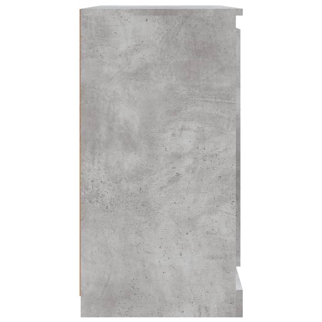 Credenza Grigio Cemento 70x35,5x67,5 cm in Legno Multistrato 816196