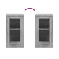 Credenze 2pz Grigio Sonoma 37,5x35,5x67,5 cm Legno Multistrato 816213