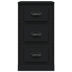 Credenza Nera 36x35,5x67,5 cm in Legno Multistrato 816217