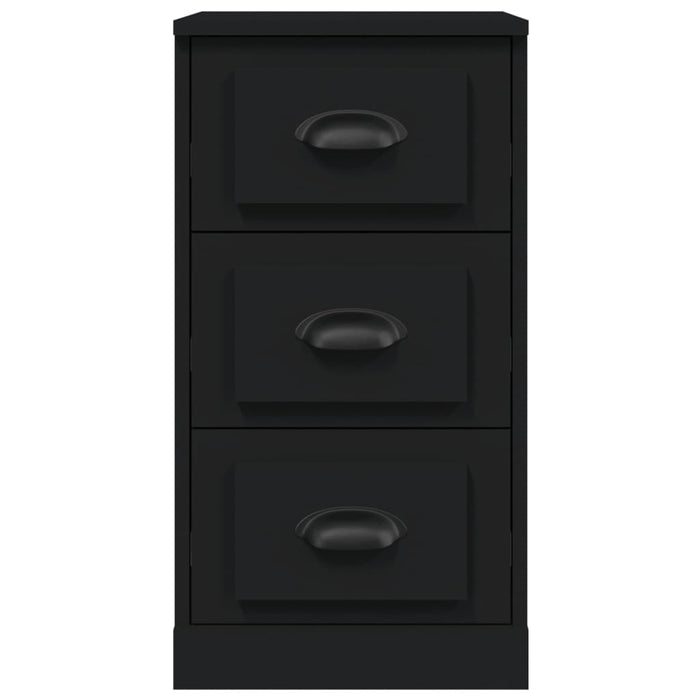 Credenza Nera 36x35,5x67,5 cm in Legno Multistrato 816217