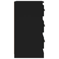 Credenza Nera 36x35,5x67,5 cm in Legno Multistrato 816217