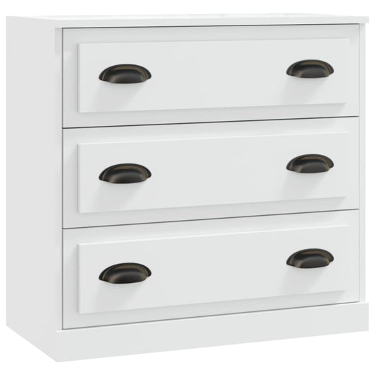 Credenza Bianca 70x35,5x67,5 cm in Legno Multistrato 816224