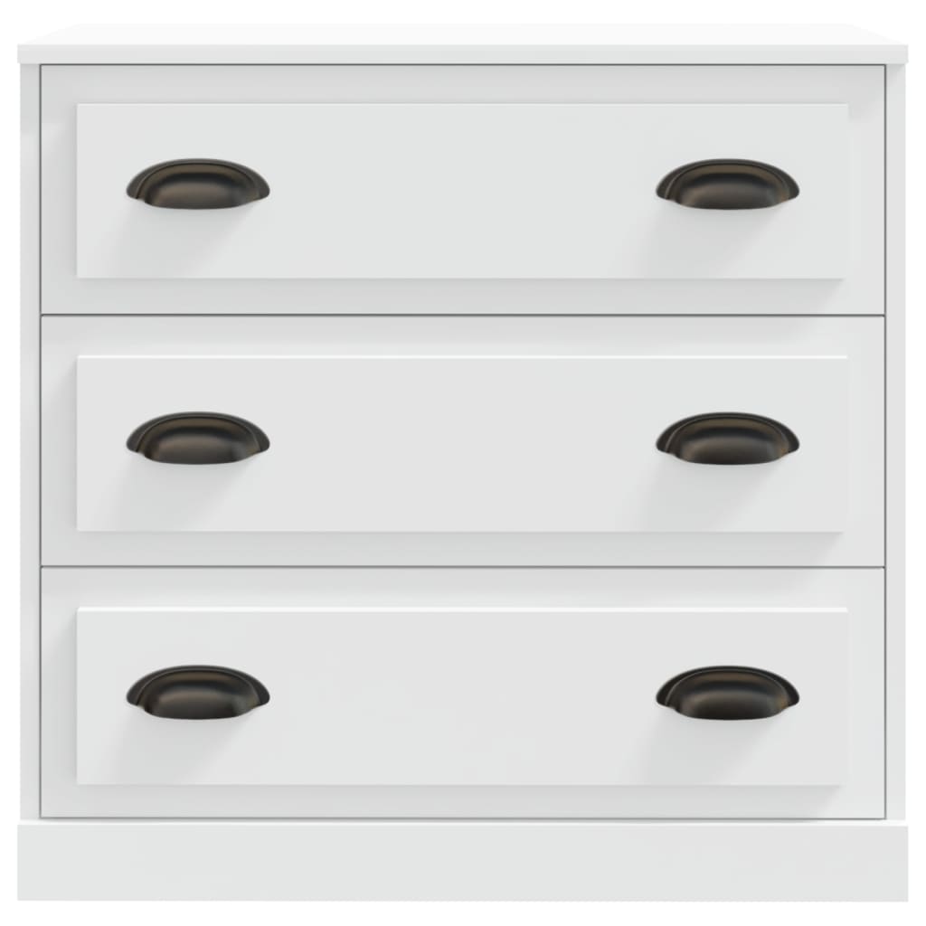 Credenza Bianca 70x35,5x67,5 cm in Legno Multistrato 816224