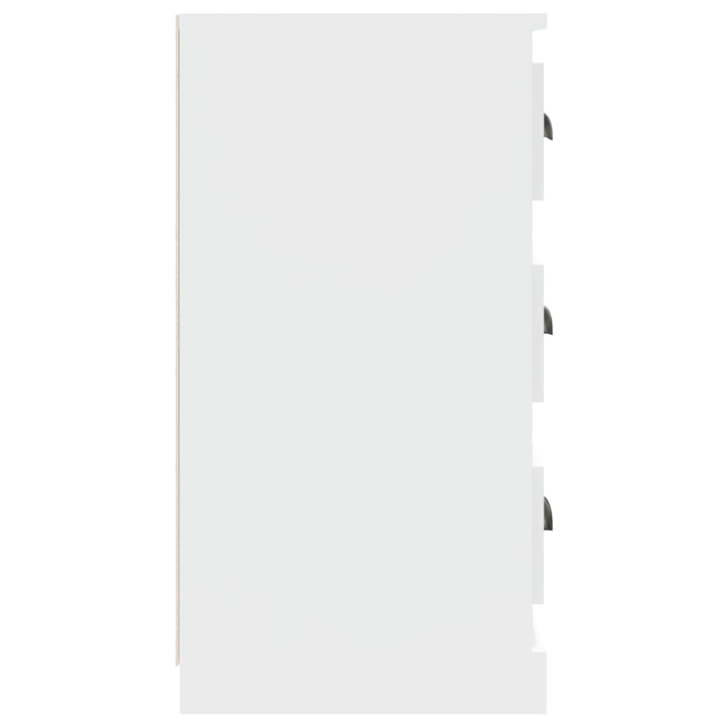 Credenza Bianca 70x35,5x67,5 cm in Legno Multistrato 816224